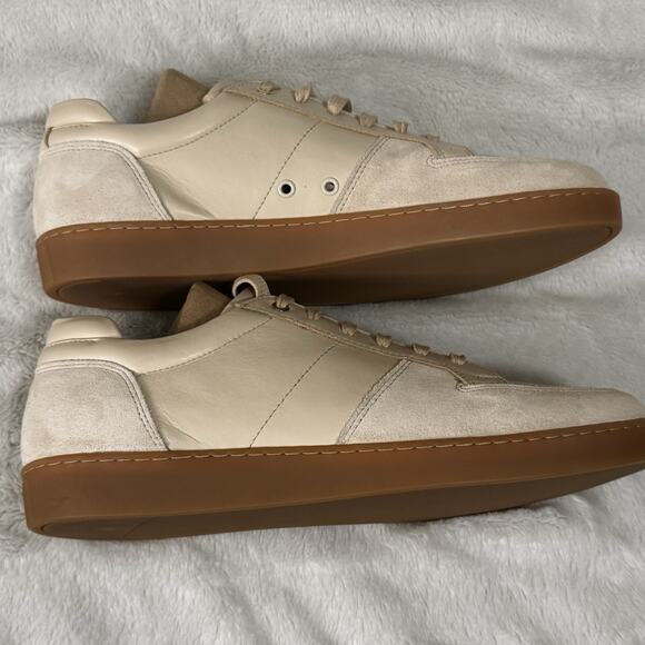 Want Les Essentiels Mens US 11 Beige leather sneaker made in Portugal main image 8